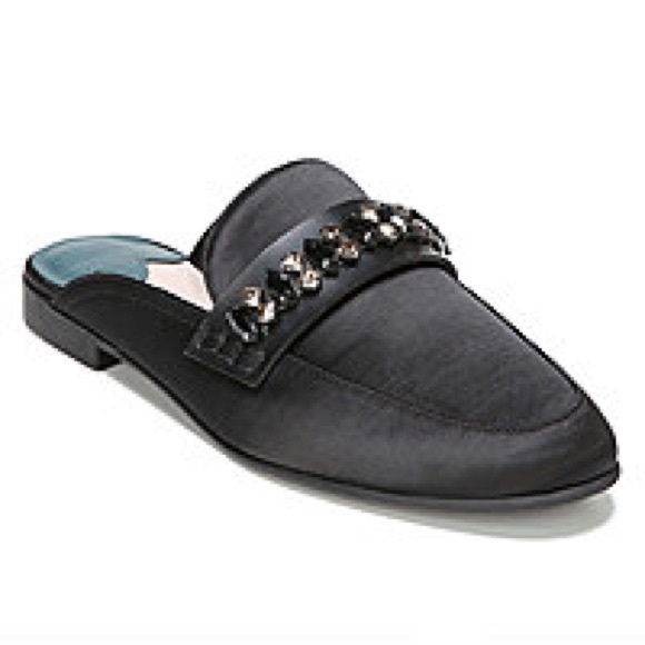 Black With Gemstones Loafers / Mules Brand New-B7 - Picture 3 of 8
